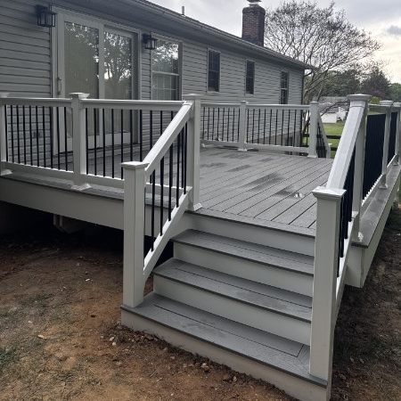 Completed deck, alternate view