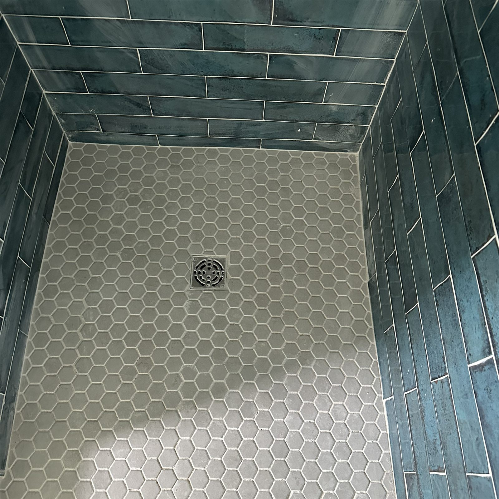 Bathroom shower remodel detail